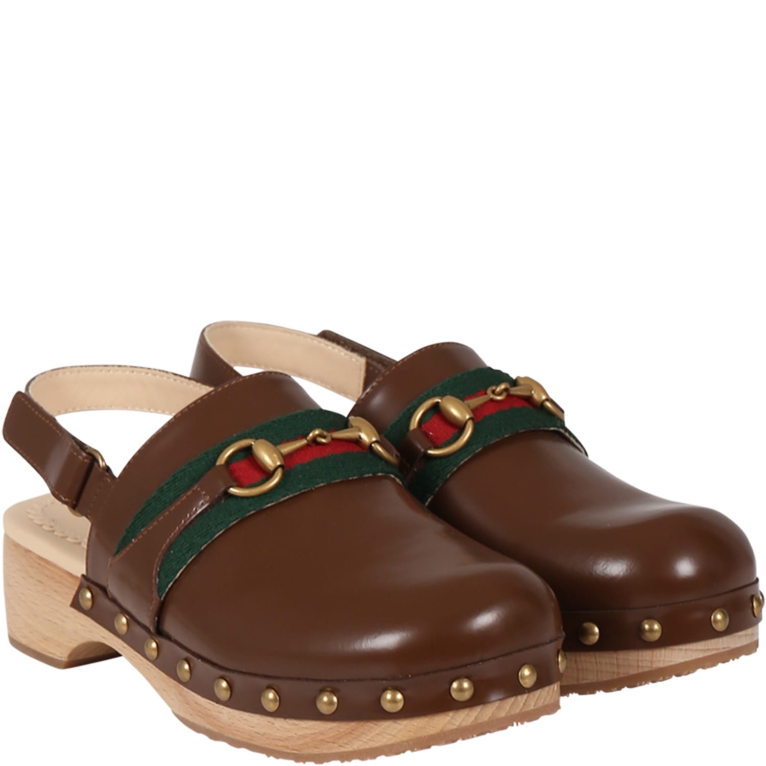 Gucci Bown Sabot For Girl With Iconic Horsebit - Girls - CELA VOGUE
