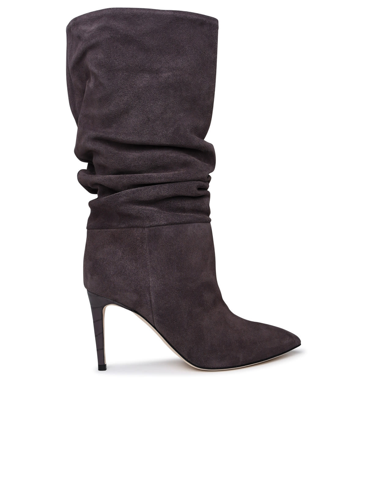 Paris Texas Slouchy 85 Grey Suede Boots Women CELA VOGUE
